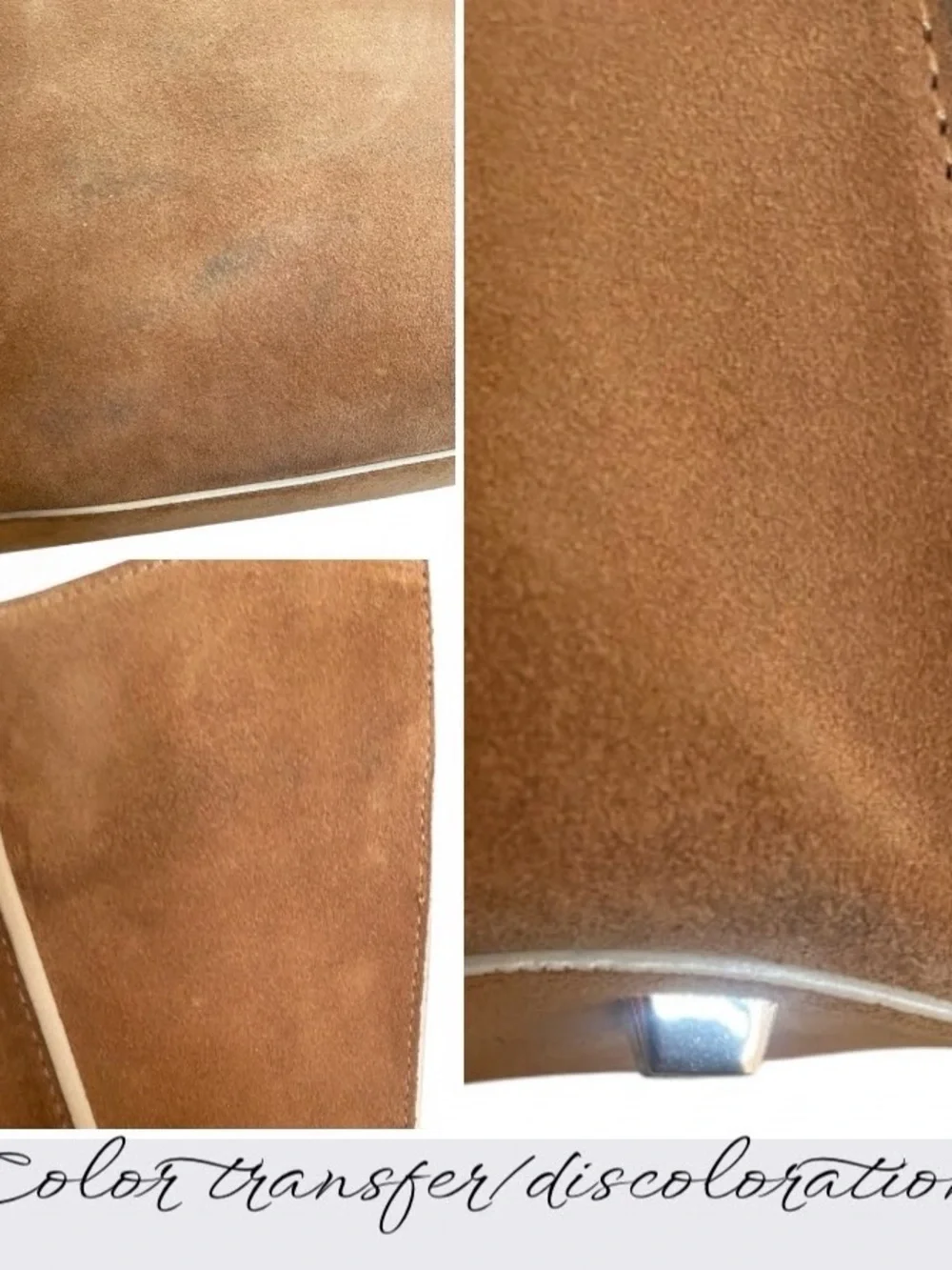 Alice + Olivia Athena brown suede satchel